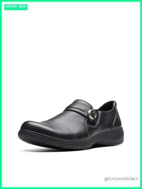 Faux Leather Loafers Flat Pull-On Closed Toe Casual Walking Shoes